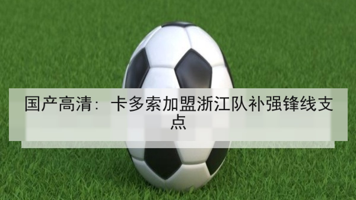 国产高清: 卡多索加盟浙江队补强锋线支点